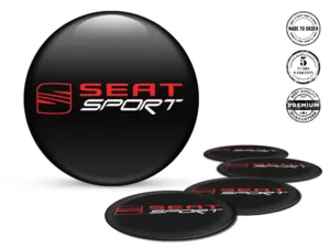 Seat Pegatina Bombada Estilo Logos de Aro de Lujo